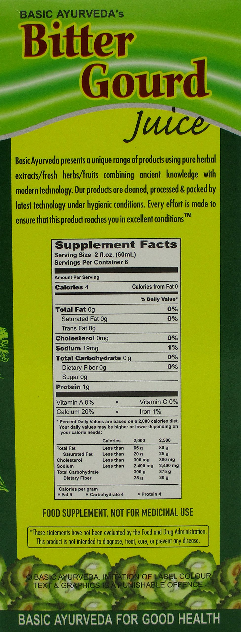 Bitter Melon Juice Karela Juice Bitter Gourd Juice 16 Oz 2 Pack First