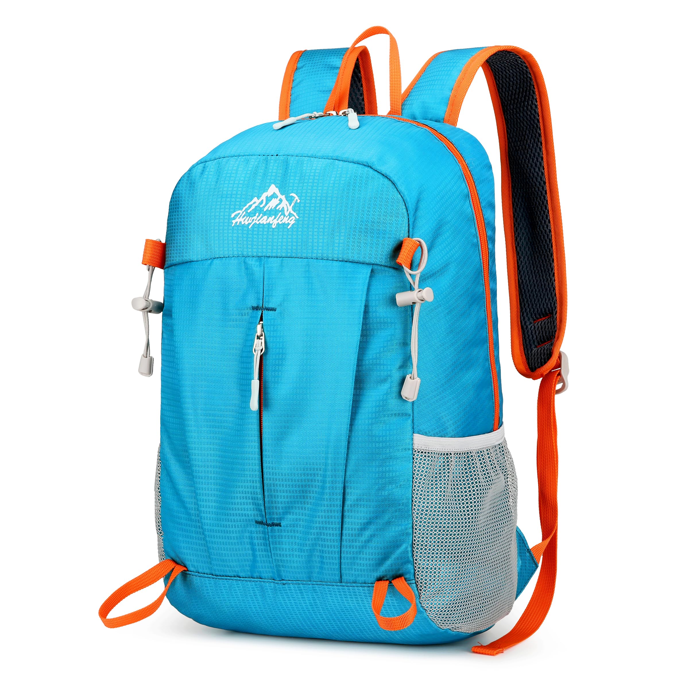 [Ｋａｙｉｙａｓｕ] 折りたたみ リュック 超軽量 ハイキングバックパック 登山用リュックザック 耐久性 防水性 アウトドアキャンプウォーキング ジョギング スポーツバッグ 収納袋付き 男女兼用(15L ブルー)