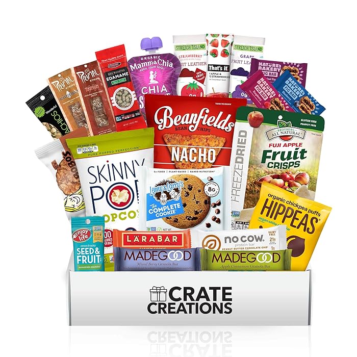 Buy Healthy Vegan Snacks Care Package 22 Pack of Plant Based, NonGMO