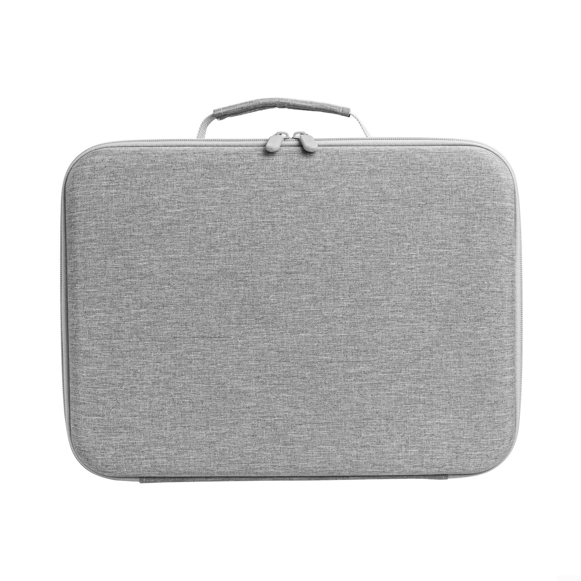 Boîte de rangement Ecovacs Mini pour Winbot en EVA avec protection antichoc et poignée portable, sac de rangement haute capacité pour accessoires de robot de nettoyage du verre (gris)