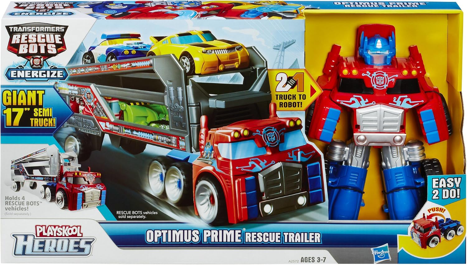 Playskool Heroes Transformers Rescue Bots Optimus Prime Rescue Trailer