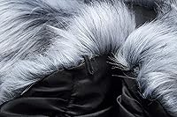 Vista 40 de Caracilia - Elegante estola tipo chal en piel sintética para el invierno.