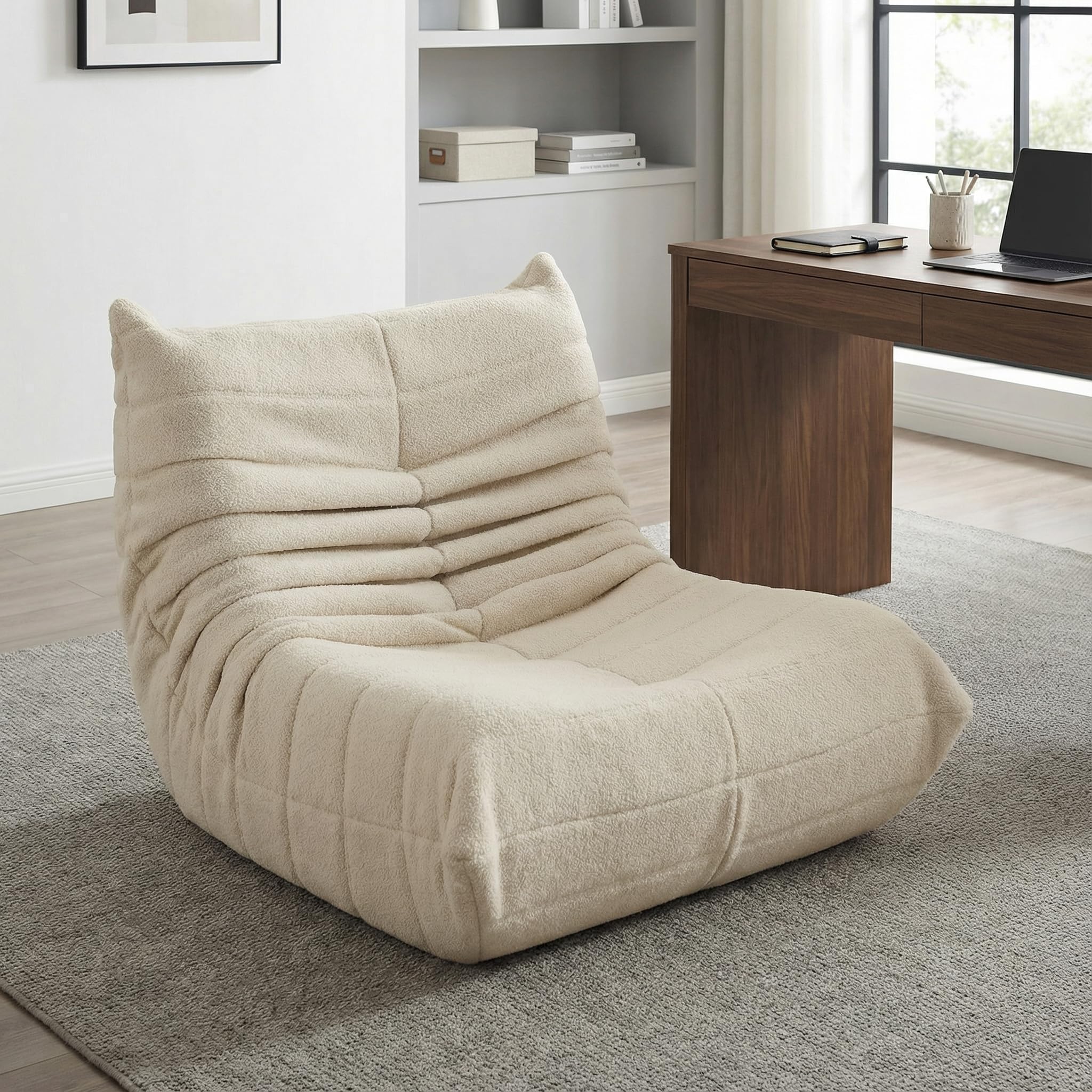 KeepGoon Chaise de sol pliable - Canapé paresseux - Chaise de méditation - Pouf - Canapé de sol - Fauteuil de relaxation - Coussin thaï pour les loisirs, la méditation pour la maison ou le bureau -