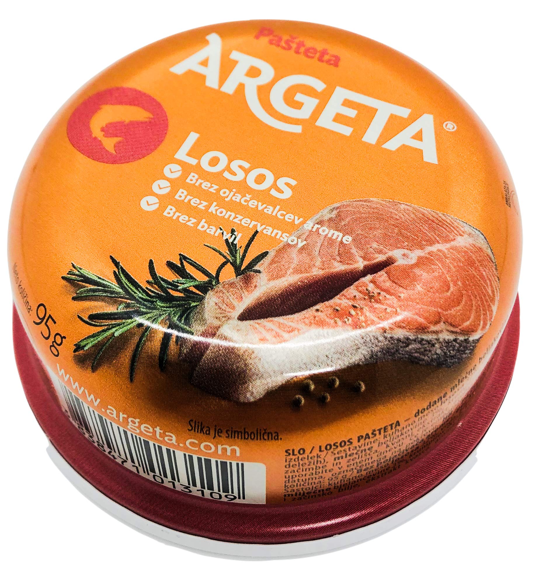 Argeta Premium Exquisite Lachspastete - 14 Dosen ausgezeichnete und köstliche Pastete - Naturaroma - Konservierungsmittel und glutenfrei - 1330 Gramm (95 Gramm pro Glas x 14)
