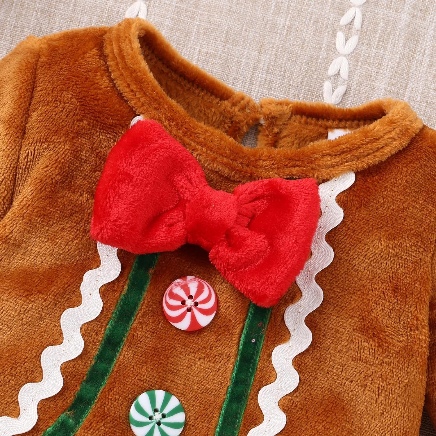 Newborn Merry Christmas Baby Boy Girl Outfit Long Sleeve Print Jumpsuit Onesie Infant Winter Clothes - Image 6