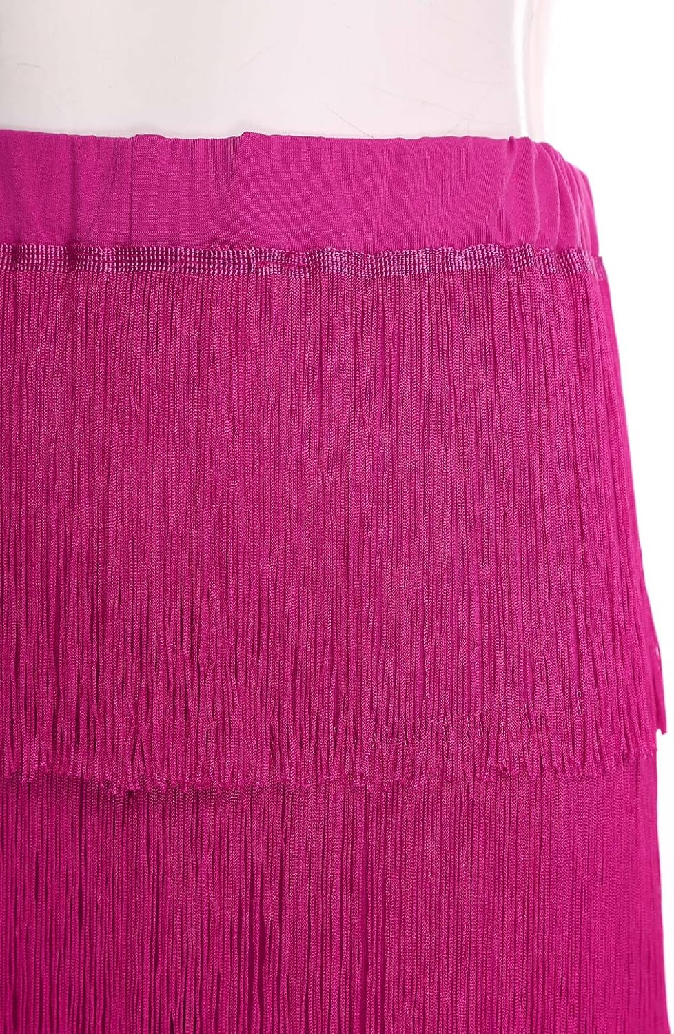 XUNZOO Long Fringe Tassel Latin Ballroom Dance Pants Trousers Clothes for Women Adult Rumba Tango Salsa