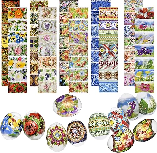 Miniatura 2 de Juego de 3 Lote de 10 + Ángeles + Matryoshka Termoencogible Decoración de Manga de Pascua Huevos de Pascua Pysanka Pysanky