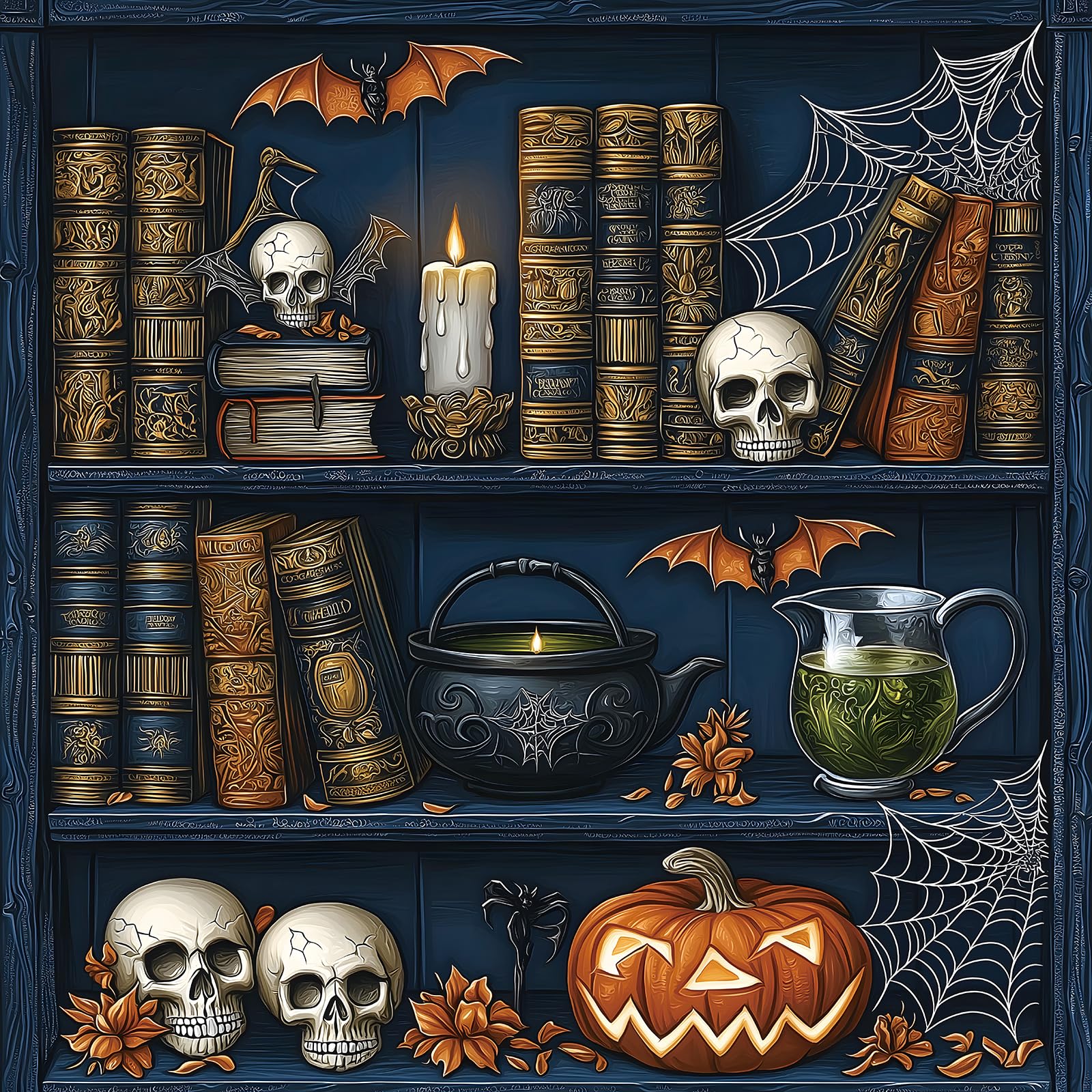 View 1 of ***FACTORY SEALED***
CliKPuz Halloween Magic Bookshelf Jigsaw Puzzle