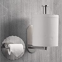 Vista 3 de HITSLAM Soporte de papel higiénico de acero inoxidable, autoadhesivo, a prueba de óxido, resistente, para baño