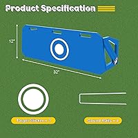 Vista 3 de Mejora de tablero de rebote de fútbol de 3 ángulos, pared de fútbol portátil para adultos y niños, equipo de entrenamiento de fútbol plegable