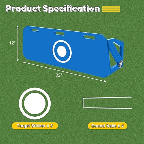 Miniatura 3 de Mejora de tablero de rebote de fútbol de 3 ángulos, pared de fútbol portátil para adultos y niños, equipo de entrenamiento de fútbol plegable para