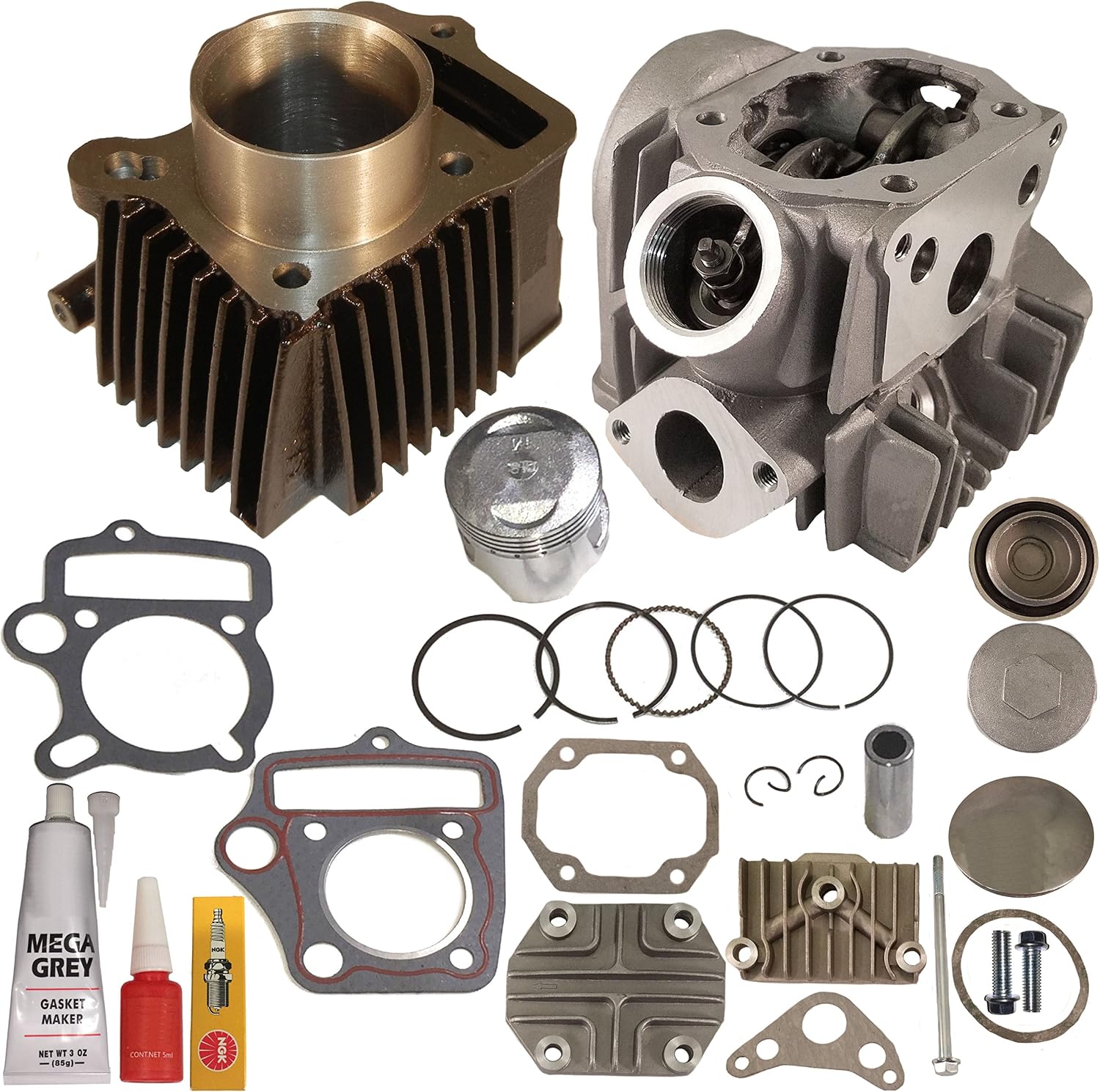 ZOOM ZOOM PARTS FITS HONDA CT 70 CT70 CYLINDER PISTON RINGS GASKET CYLINDER HEAD 1969 1970 1971 1972 1973 1974 1975 1976 1977 1978 1979 1980 1981 1982 1991 1992 1993 1994 FREE FEDEX 2 DAY SHIPPING