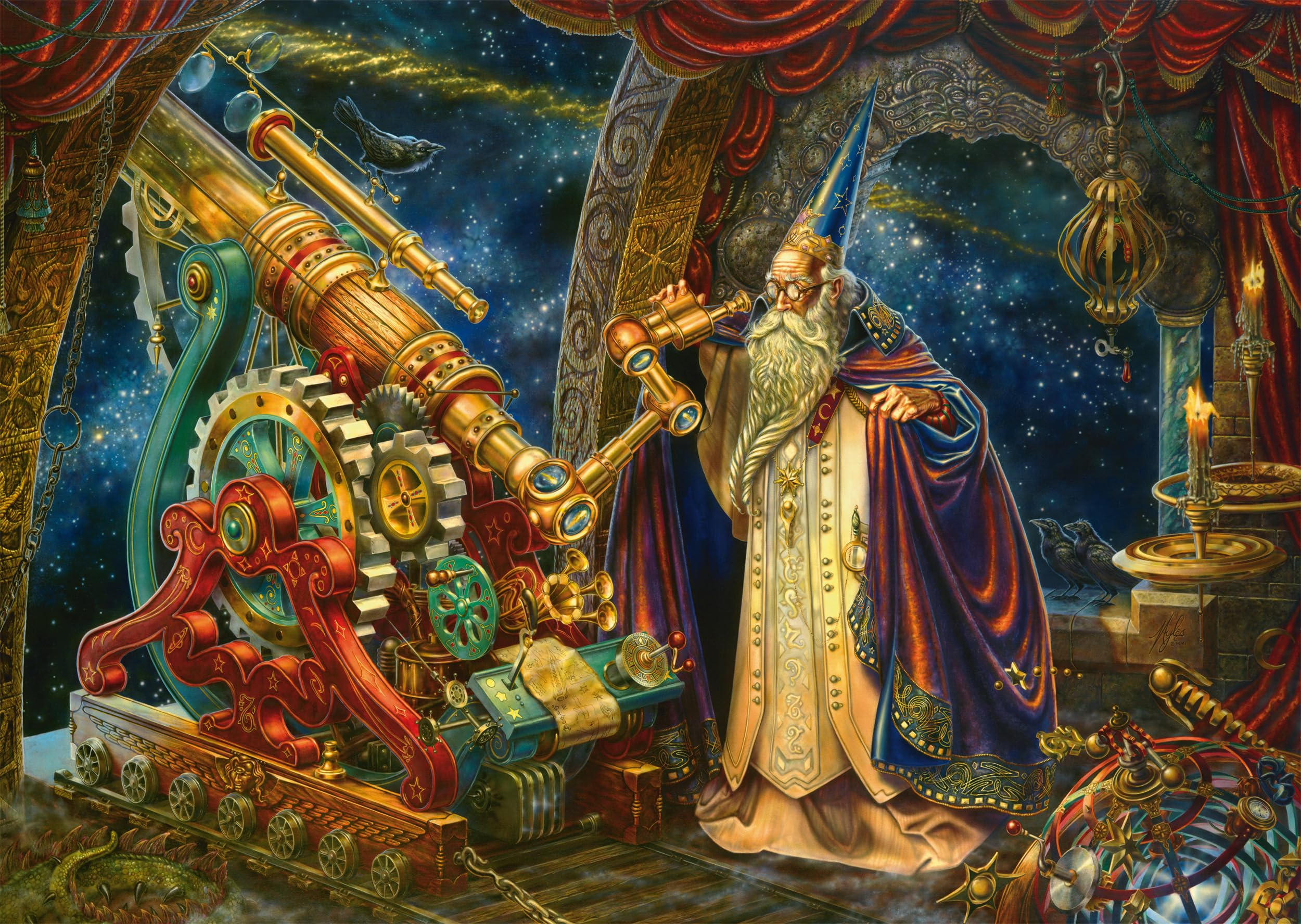 Schmidt Spiele 58880 The Astronomer, 1000 Piece Puzzle