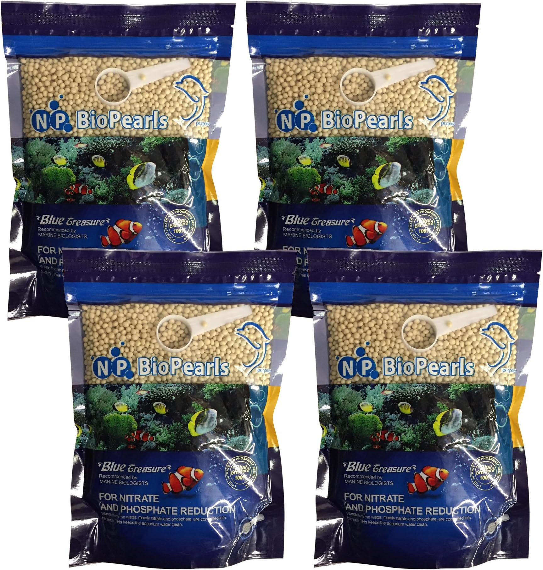 2000ml NP Biopearls Marine Fish Tank Filter Media Phosphate Nitrate Nutrient Remover