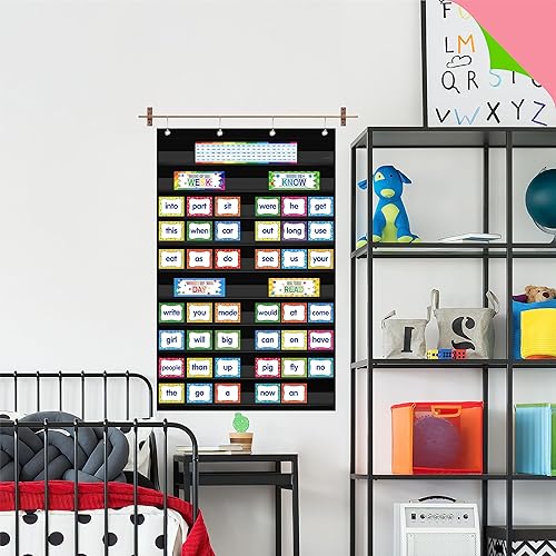 Miniatura 7 de First Sight - Tarjetas de palabras de primera vista, 100 tarjetas de primera palabra y 96 tarjetas borrables de doble cara en blanco con un bolsillo