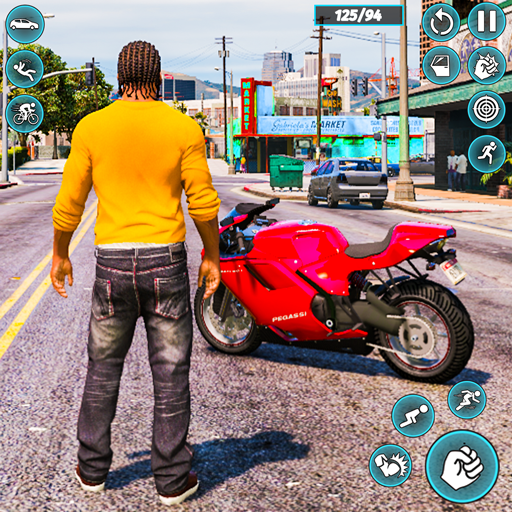 Echtes Bike-Ganster-Simulator-Rennspiel – Open World Motorcycle Chase 3d