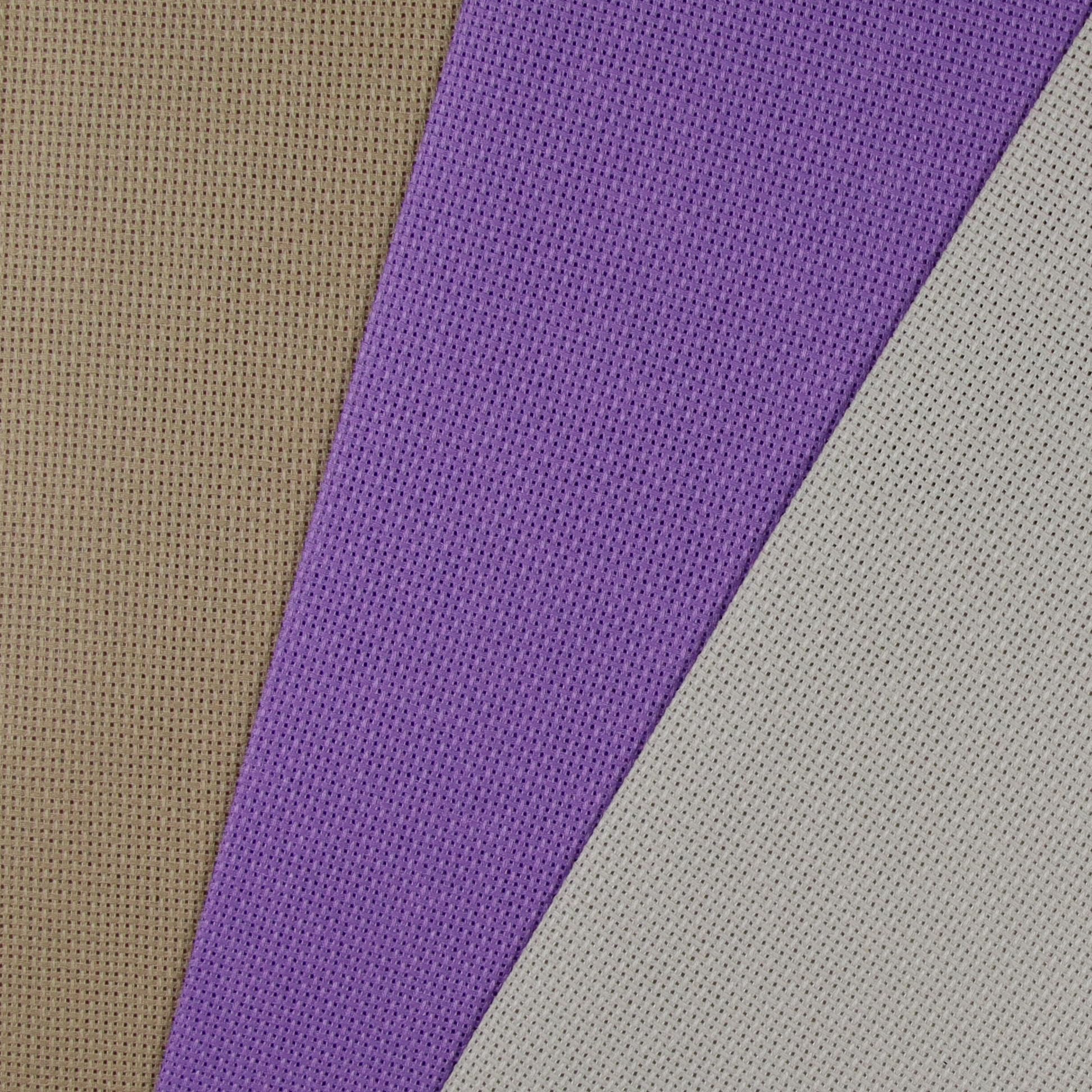 KCS 3 pc of 30cmx45cm 18CT Counted Cotton Aida Cloth Cross Stitch Fabric (Pearl Grey+Khaki+Lavender) — image 1
