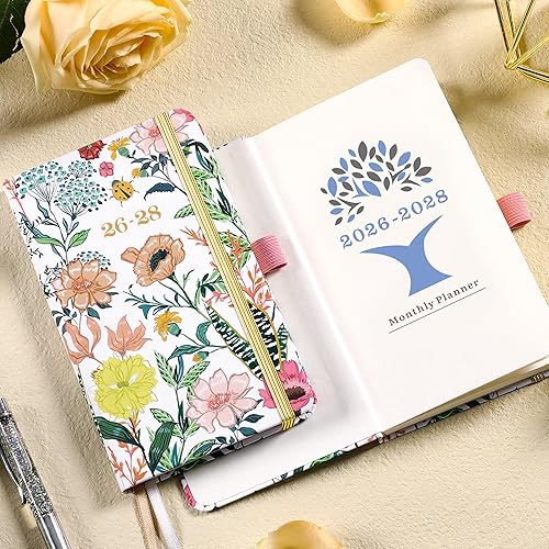 Miniatura 8 de Agenda de bolsillo 2026-2028, agenda mensual de 3 años 2026-2028, enero 2026 a diciembre 2028, 3.8 x 6.3 pulgadas, calendario pequeño de 36 meses
