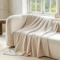 Vista 5 de Simple&Opulence - Manta de muselina 100 % algodón, transpirable ligera de 4 capas, manta suave de algodón para sofá, cama, camping, para todas