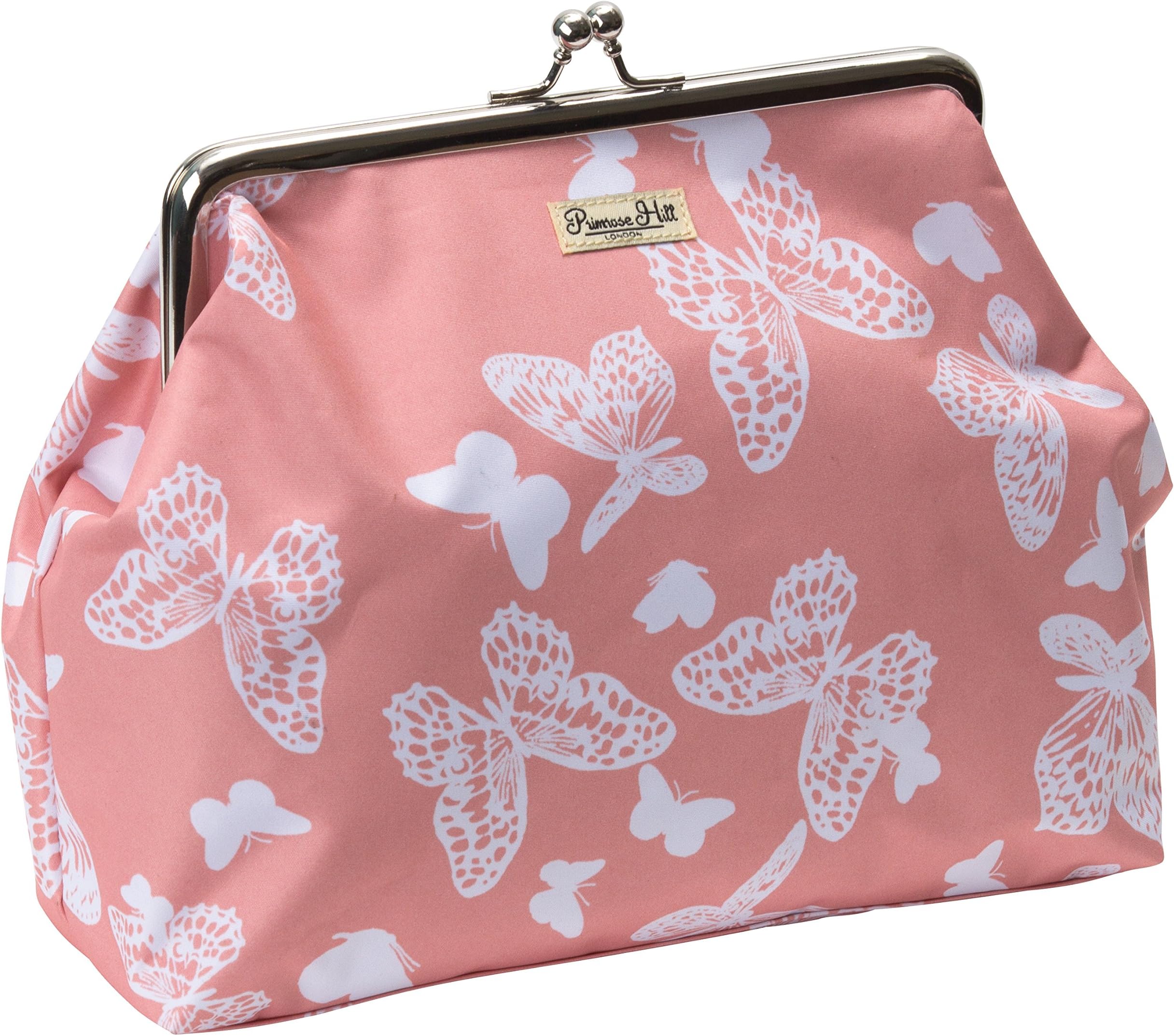 Primrose Hill All of a Flutter Kisslock Cosmetic Bag, Peach