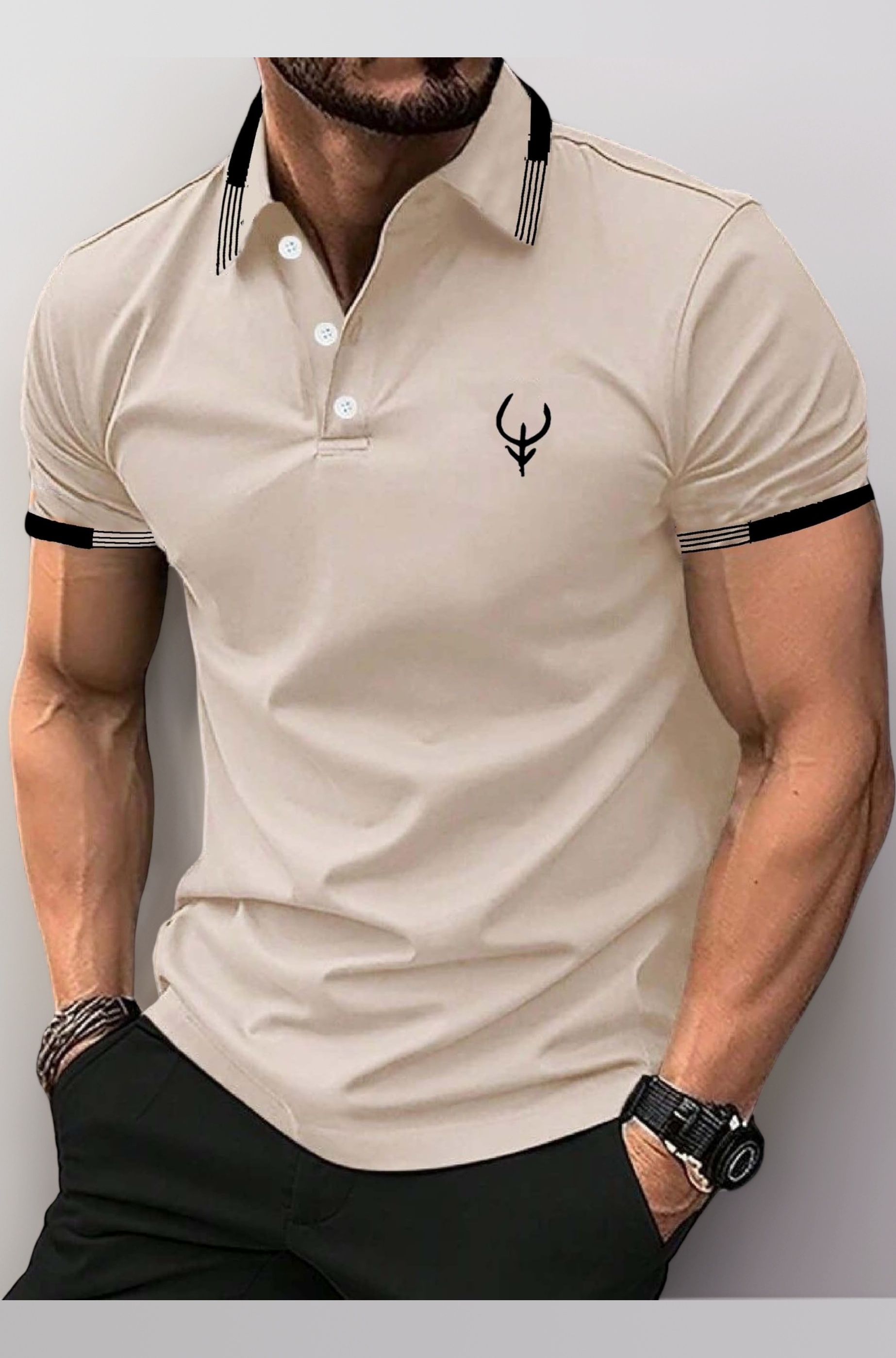 Polo T Shirt for Men || T Shirt for Man || Collar T Shirt Style Men (Packs Also Available) (Polo-40-43)