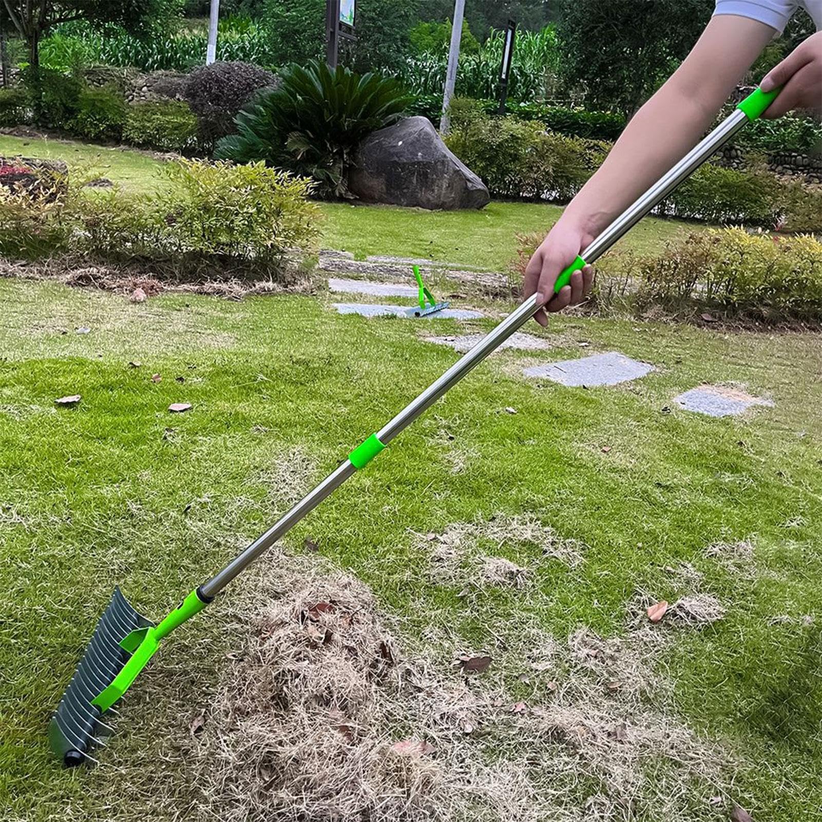 Rastrello da Giardino Attrezzo da Giardinaggio Portatile