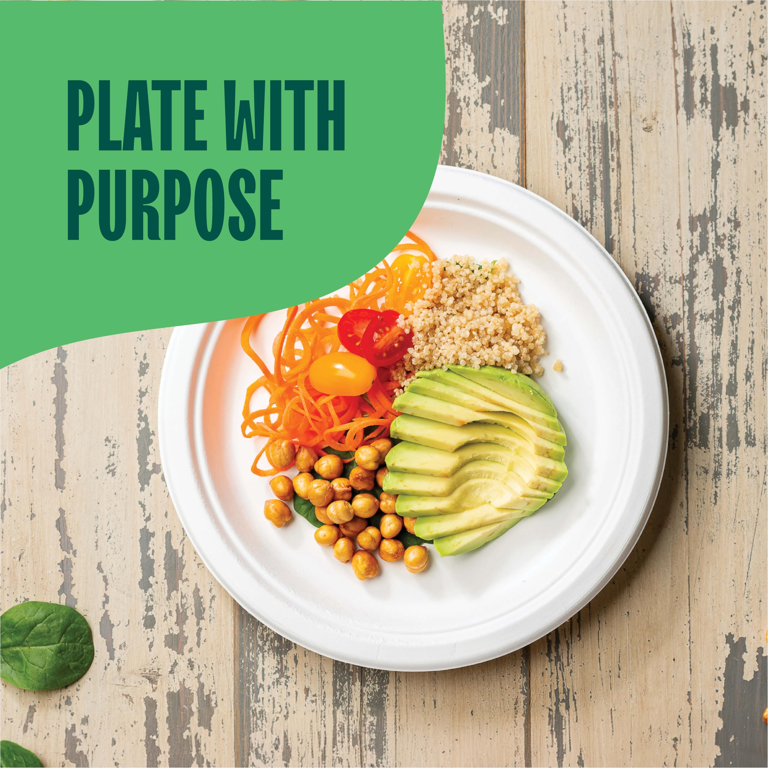 Compostable Paper Plates - 125 Pack -5