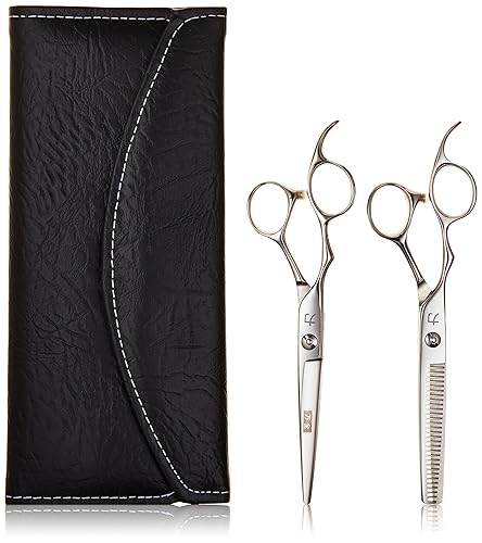 ShearsDirect - Tijeras de corte y adelgazamiento para dos zurdos con 30 dientes, 6.0 pulgadas, 4.1 onzas