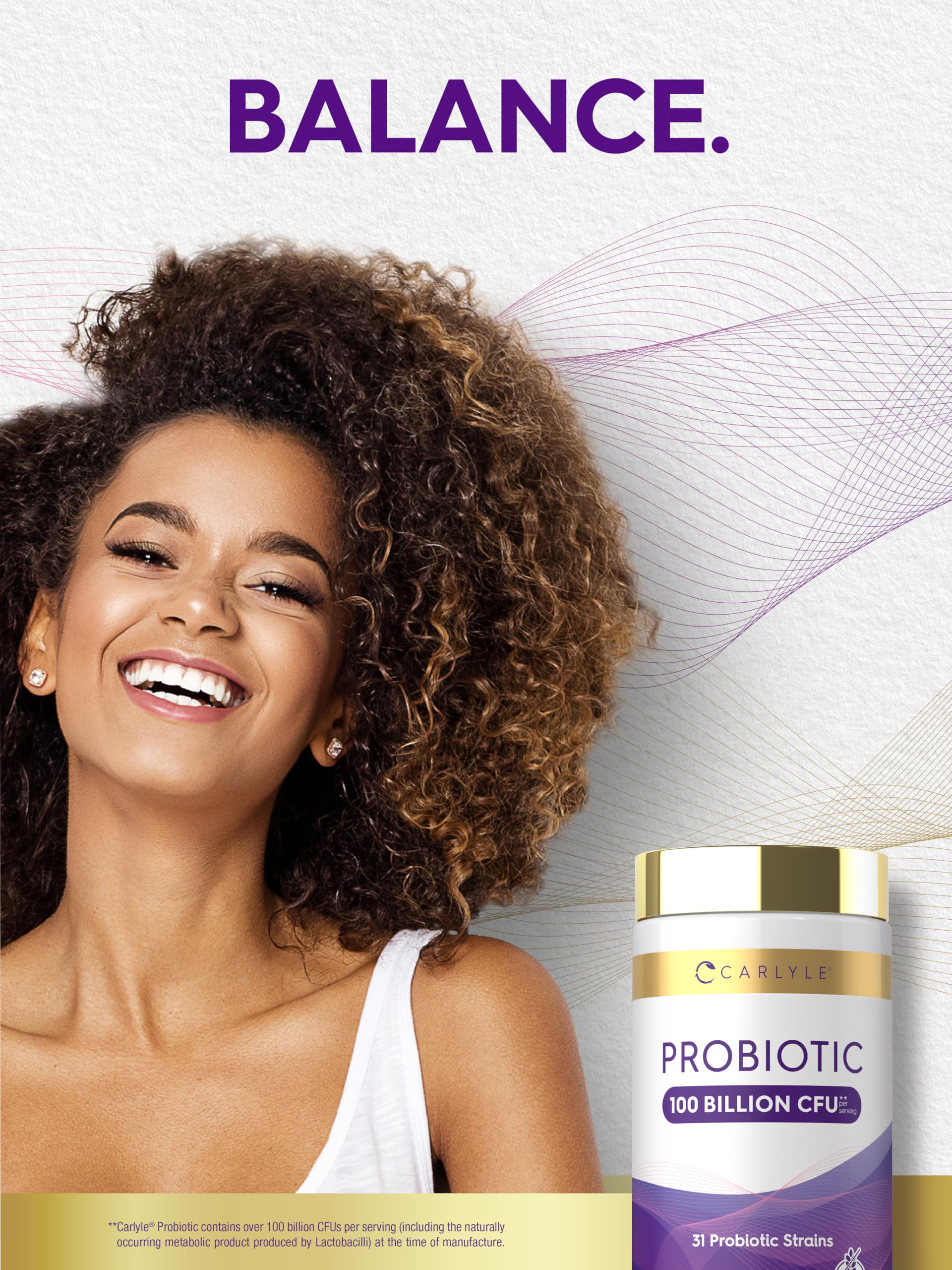 Carlyle Probiotic 100 Billion CFU | 120 Capsules | Delayed Release — Amazon image 6