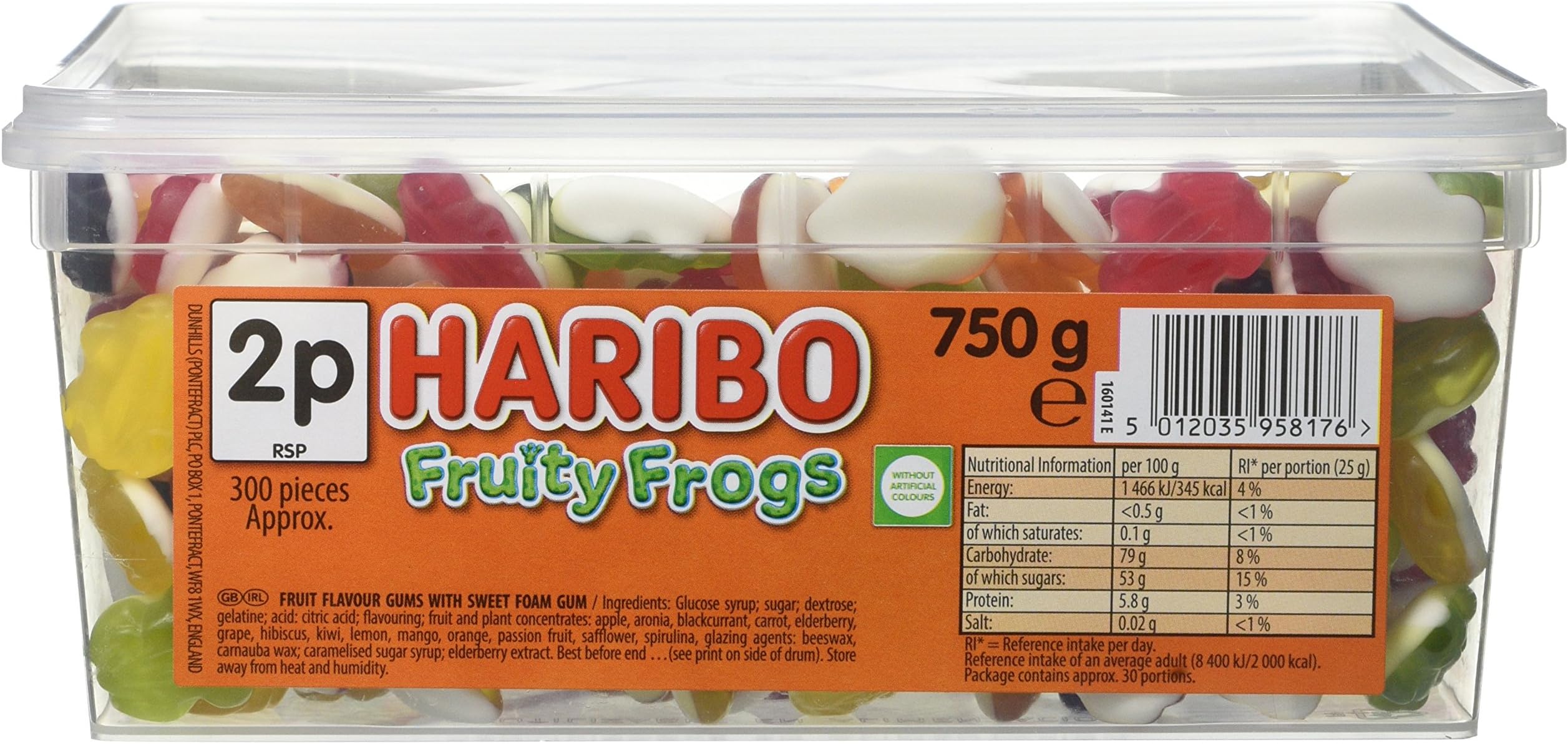 Haribo Fruity Frogs Sweets 750g