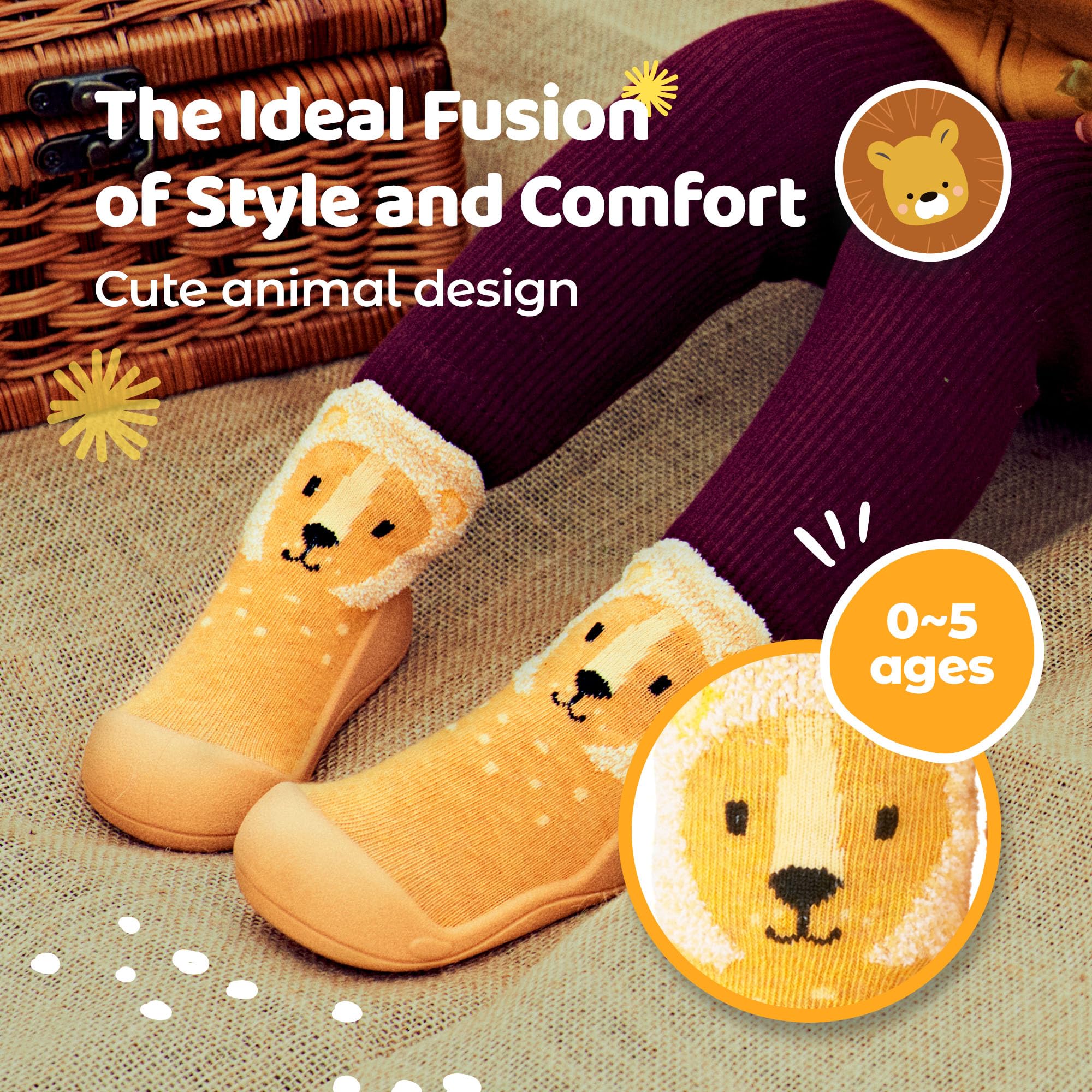 Attipas Zapatos Primeros Pasos Bebé Modelo Zootopia Lion (Numeric_20)