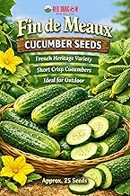 Fin de Meaux Cucumber Seeds | French Heritage Variety | Short Crisp Cucumbers | Ideal for Outdoor