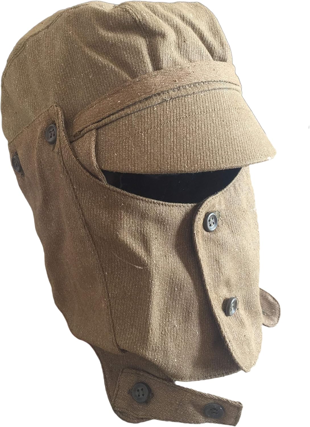 USSR Soviet Army Military Afghanistan War Combat Cap Hat Mask Syriyka with Removable Face Protection Cover