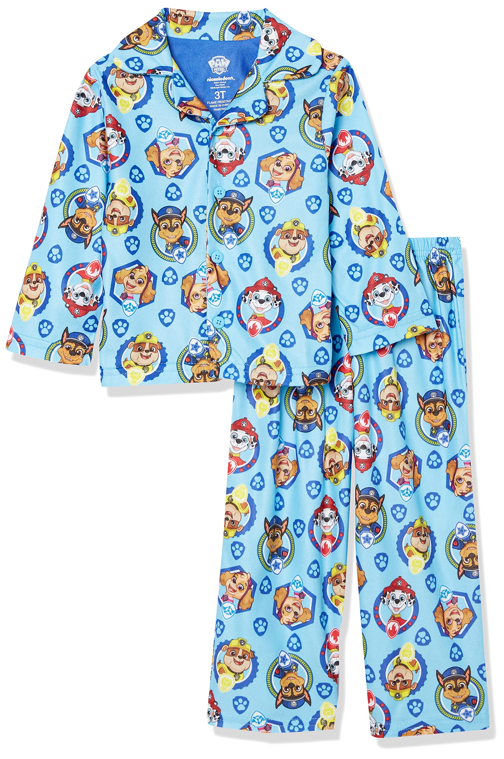 Nickelodeonboys Paw Patrol Button Front Pajama Set Pajama Set (pack of 6)