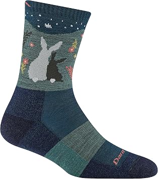 Darn Tough Womens Critter Club Micro Crew Lightweight with Cushion Sock Style 5001 -
