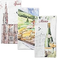 Vista 42 de Maison d' Hermine - Juego de 3 toallas cocina 100 % algodón, suaves, paños multiusos de barra y platos para regalar, cenas, fiestas bufé