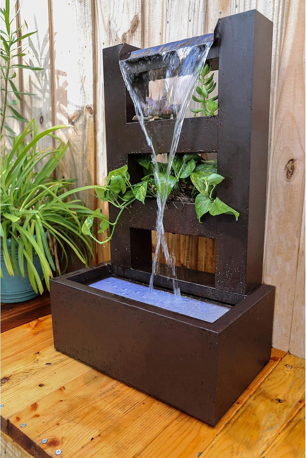 Adeline Dark Rust 32 Inch Height Floor Fountain