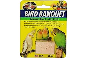 Zoo Med Fruit Bird Banquet Block: Essential Nutrition for Cockatiels