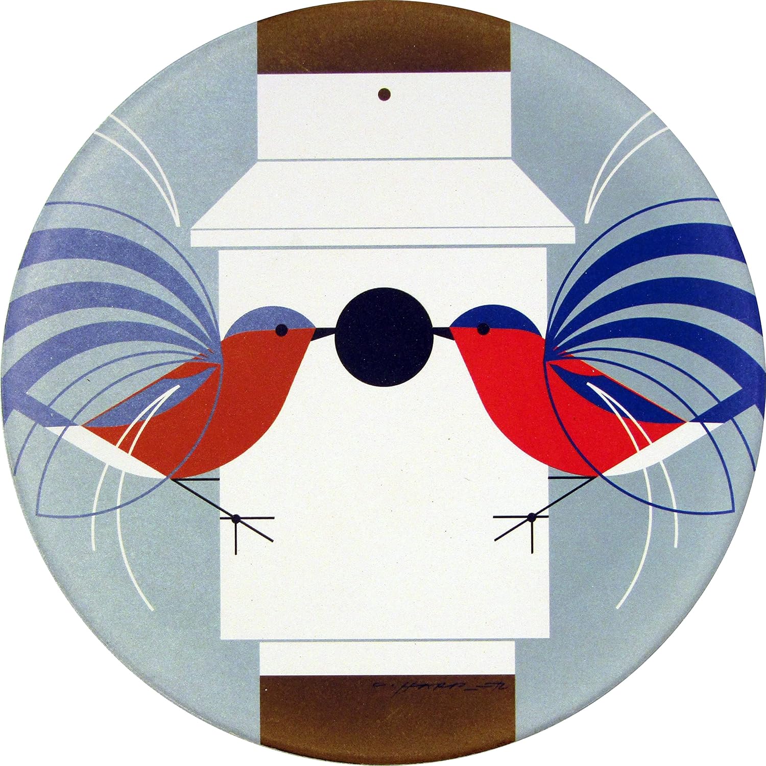 Charley Harper Homecoming Absorbent Stone Trivet