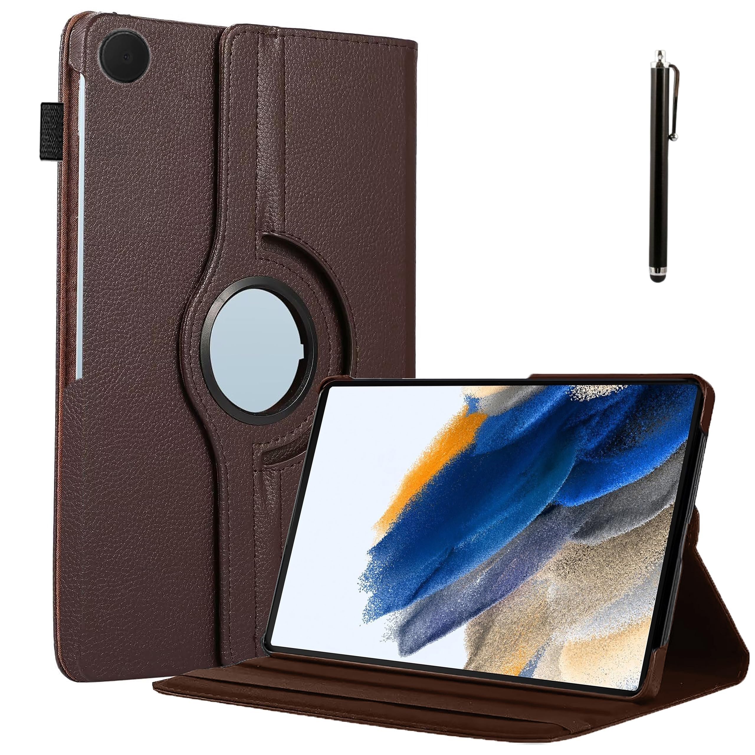 ProElite Cover for Galaxy A8 Cover Case, 360 Rotatable Smart Flip Case Cover for Samsung Galaxy Tab A8 10.5 inch (SM-X200/ SM-X205/ SM-X207) with Stylus Pen, Brown (B0CCRTHQPG) Amazon Price History, Amazon Price Tracker