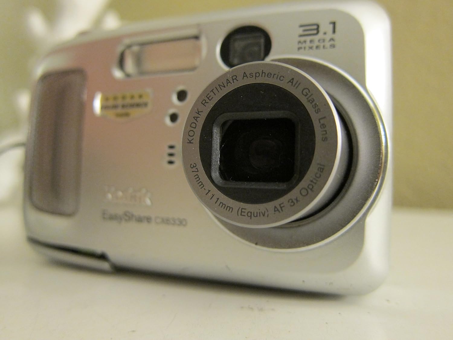 Front view of Kodak EasyShare CX6330 Digital Camera with lens extended