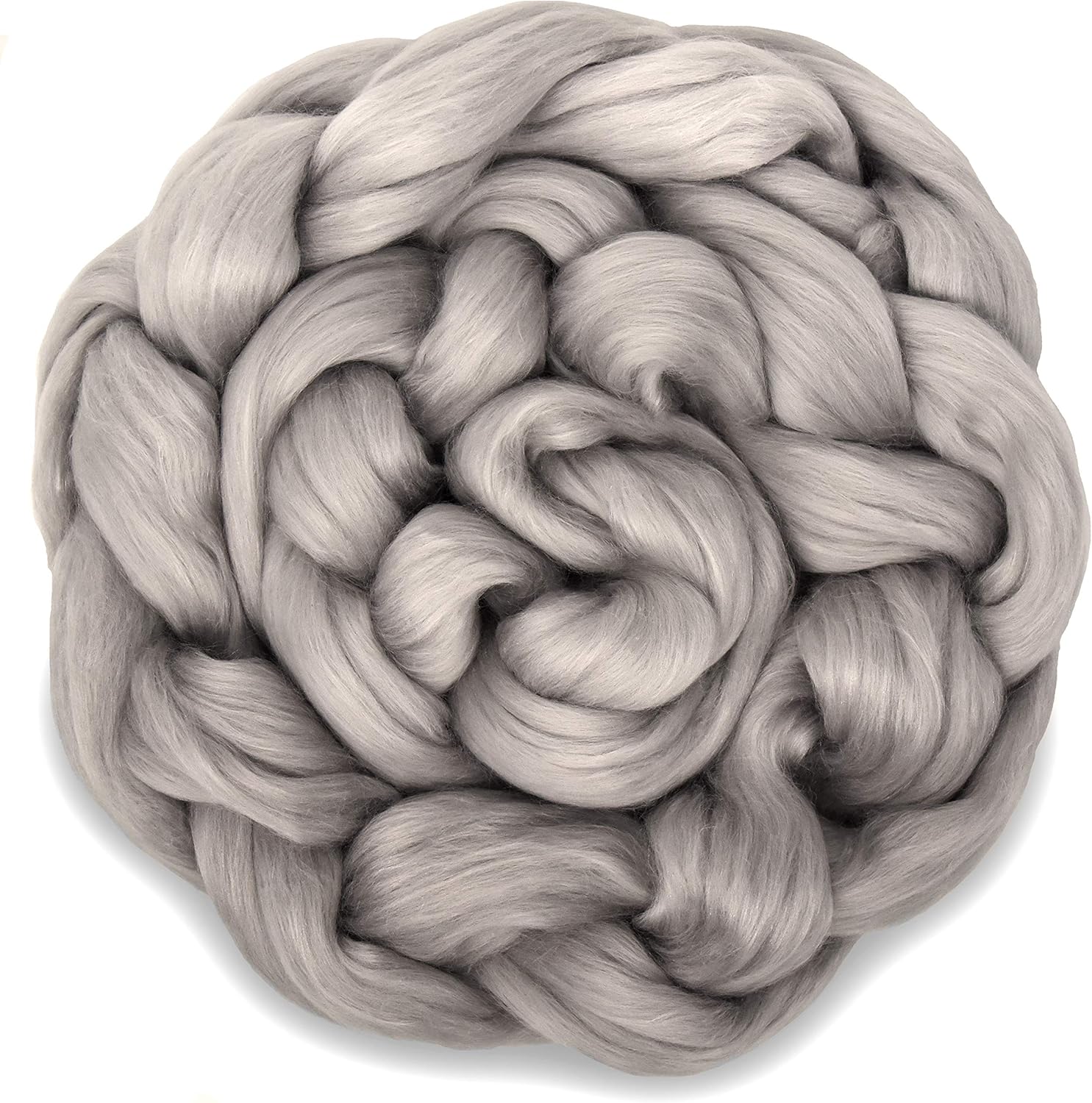 Cashmere Indulgence Blend of Superfine Merino and Mulberry Silk with a Touch of Cashmere for Superior Softness. Luxurious Fiber for Spinning, Felting. Elegant and Sophisticated, Pussy Willow