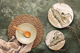 طقم عشاء من لوتس، 18 قطعة كوب 6031#، 3 قطع (1 طبق بيض صغير + 2 طبق بيض متوسط + 1 طبق بيض كبير)، متعدد الألوان 4