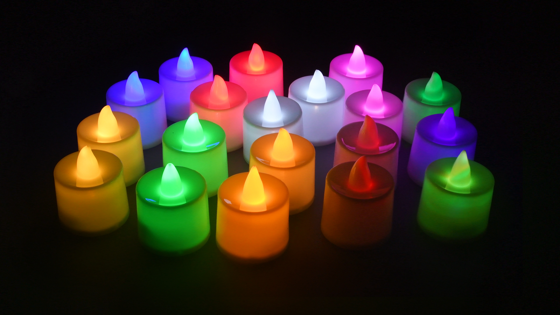 Image of KOABY 50 Pack Flameless Votive Candles, Last8H+, Warm Yellow Light, No Timer or Flickering