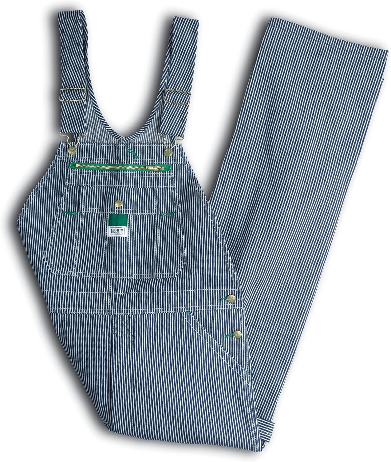 Liberty Men's Hickory Stripe Bib Overalls, Hickory Stripe, 50 30 - Image 3