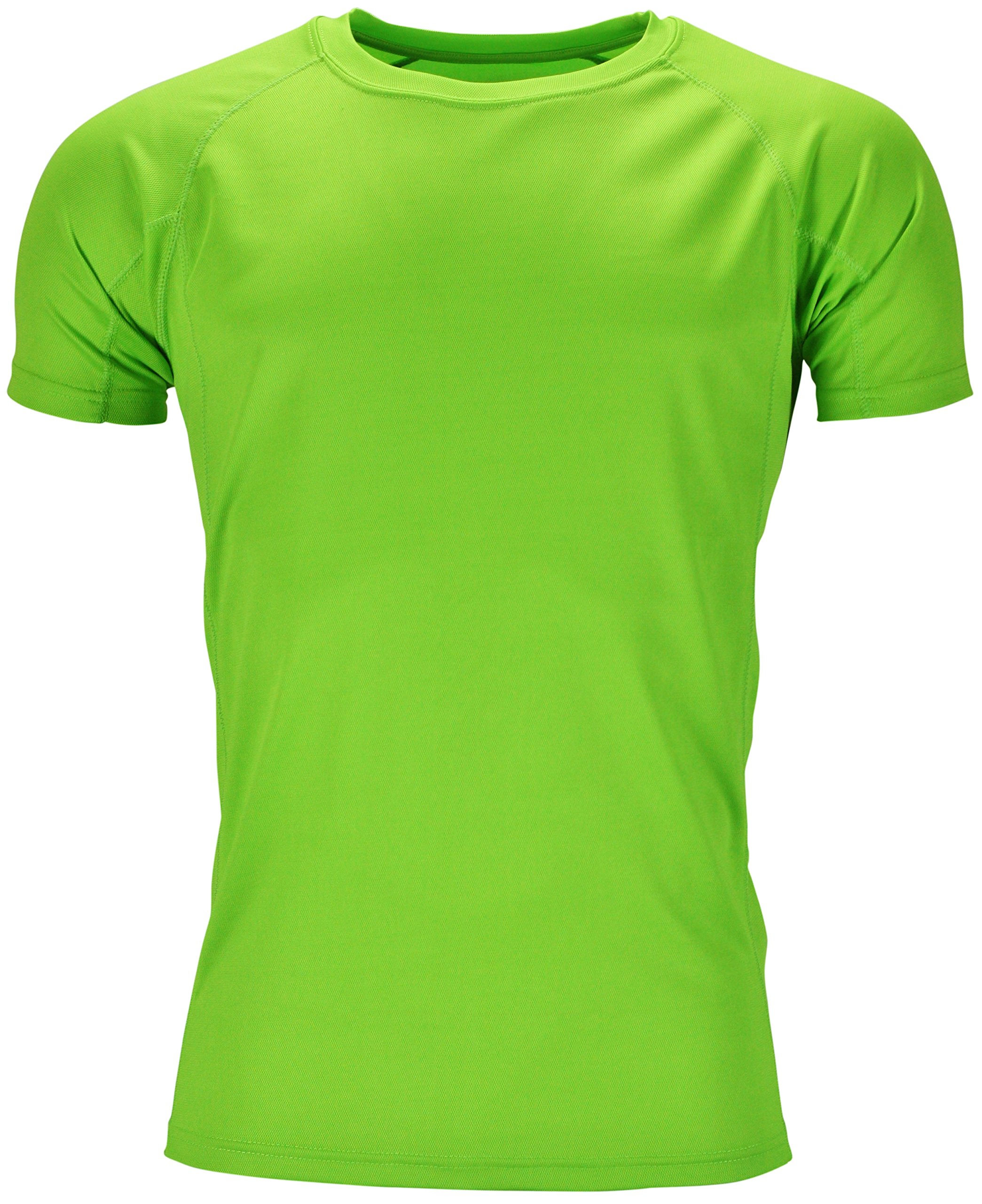 Urban Heritage Mens Short Sleeve Breathable Sports T Shirt (XL, Green)
