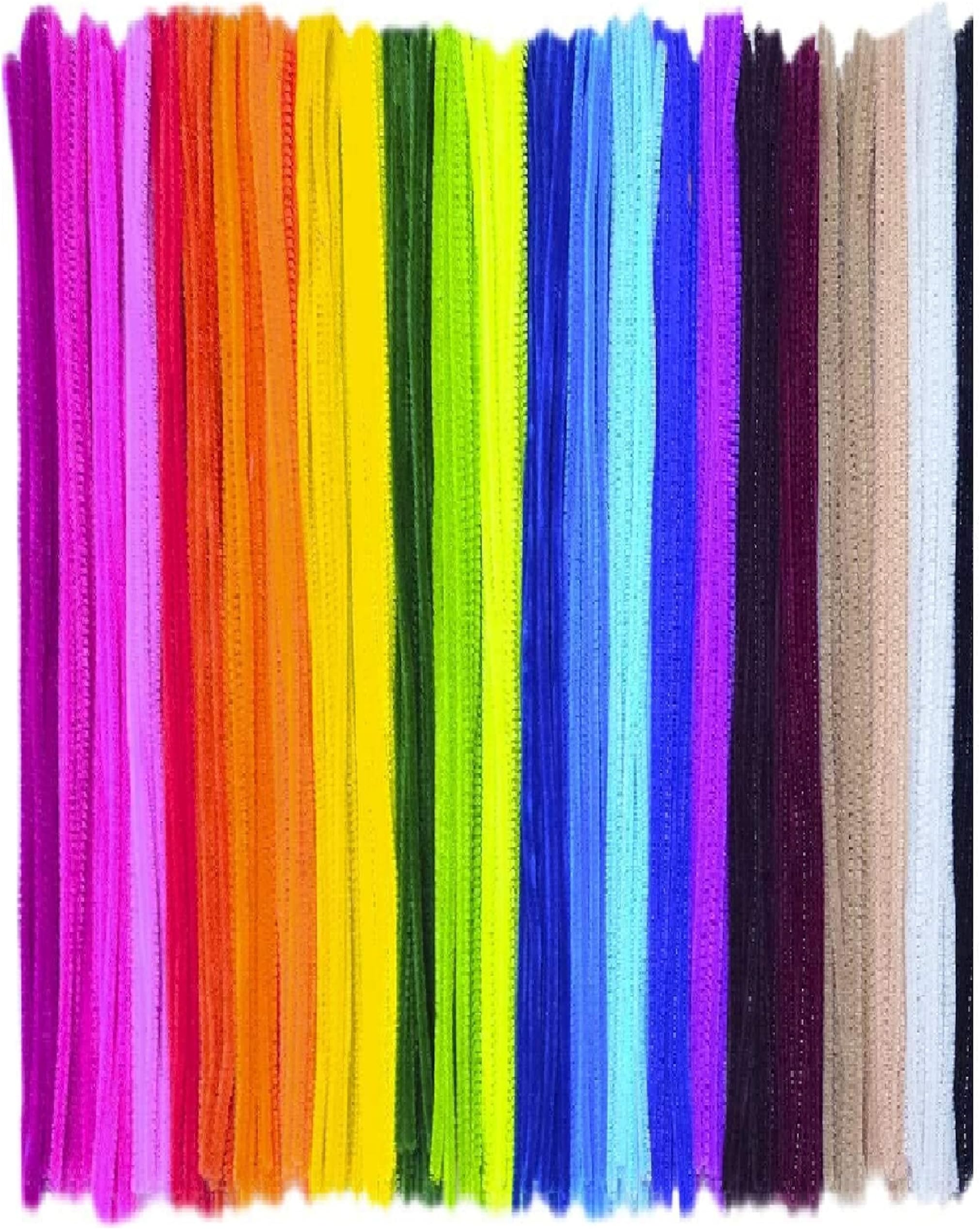 200 Multi-Color Pipe Cleaners For Arts & Crafts, Craft Supplies