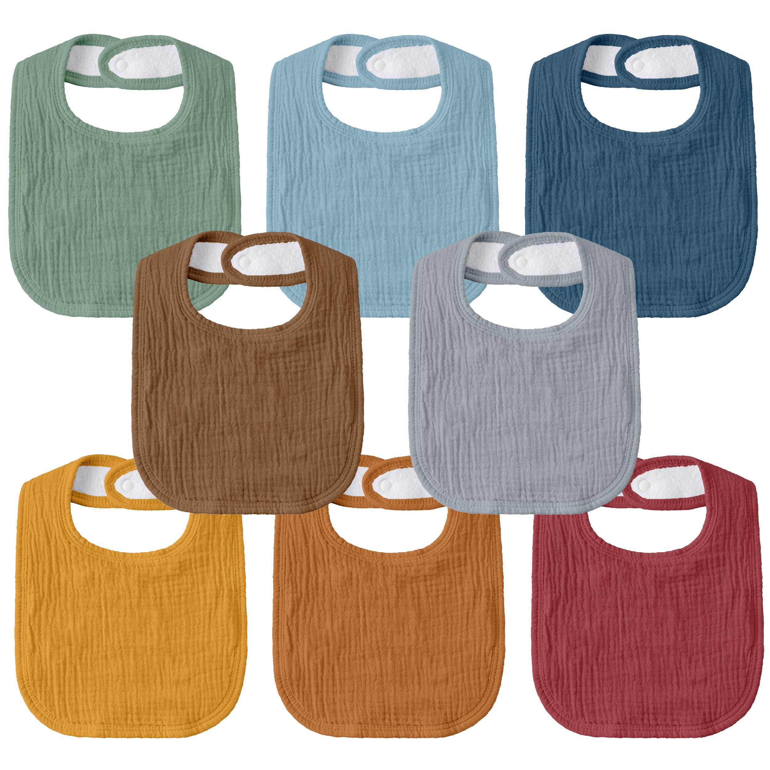 GLLQUEN BABY Muslin Drool Bibs - bibs and burp cloths | Mubboo