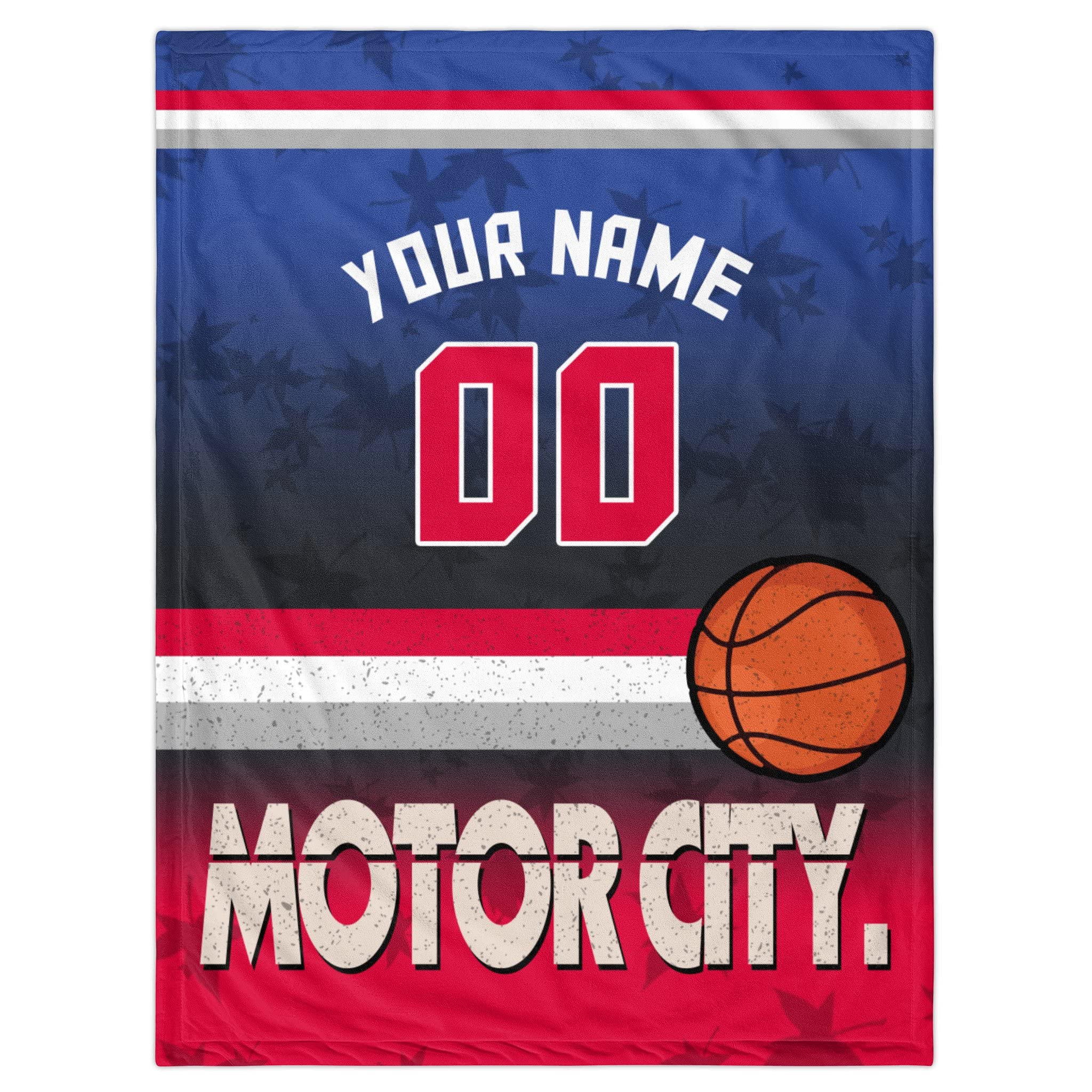 Custom Blanket for Bed Personalized Fans Gift Basketball City Name and Number Winter Summer Fleece Throw Blankets, 40