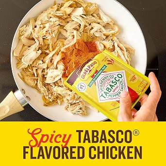 Old El Paso Tabasco Flavored Taco Seasoning Mix, Spicy, 0.85 oz | Gluten Free, Tabasco Brand Flavor & Spicy Heat, Works in Tacos, Burritos, Soups, Casseroles & Dips